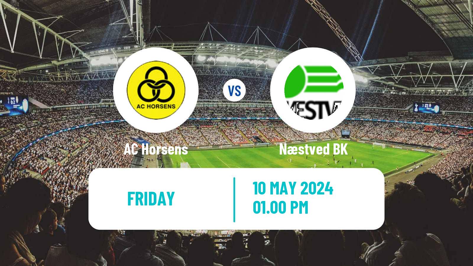 Soccer Danish 1 Division Horsens - Næstved BK
