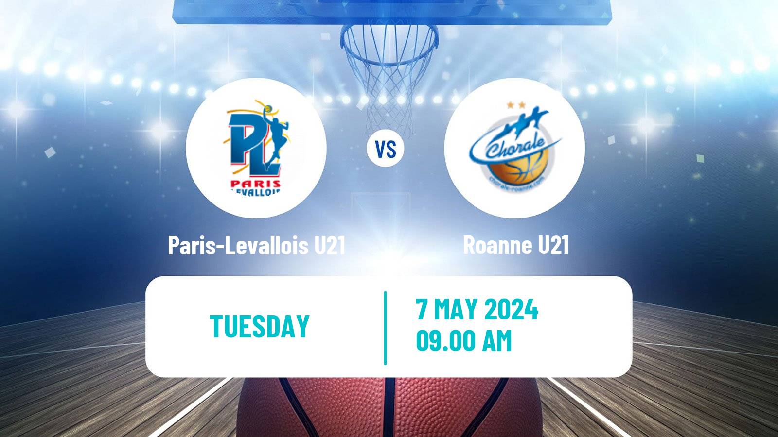 Basketball French Espoirs U21 Basketball Paris Basketball U21 - Roanne U21
