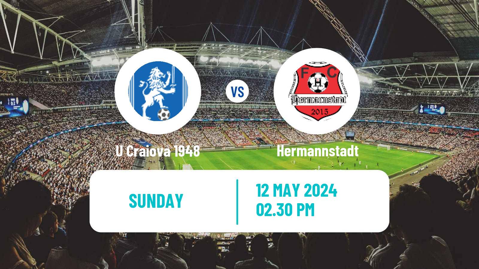 Soccer Romanian Liga 1 U Craiova 1948 - Hermannstadt