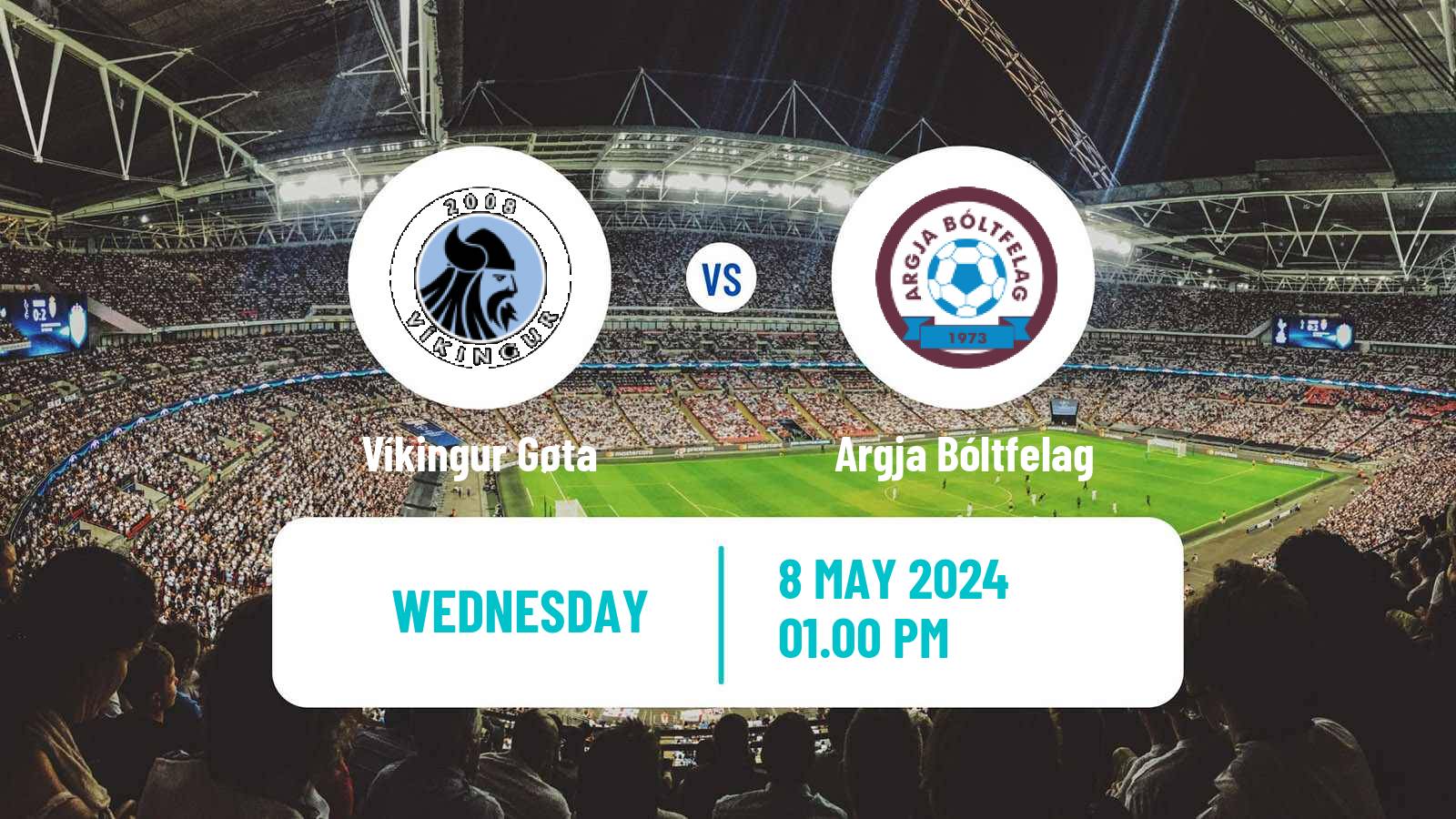 Soccer Faroe Islands Cup Víkingur Gøta - Argja Bóltfelag