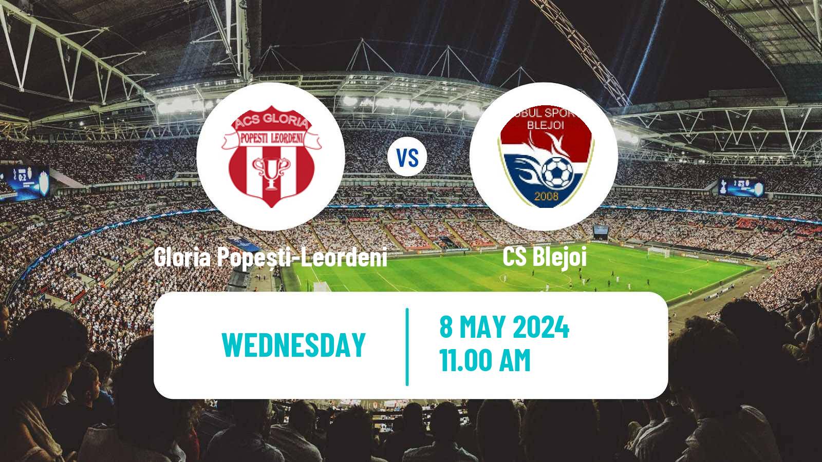 Soccer Romanian Liga 3 - Seria 4 Gloria Popești-Leordeni - Blejoi