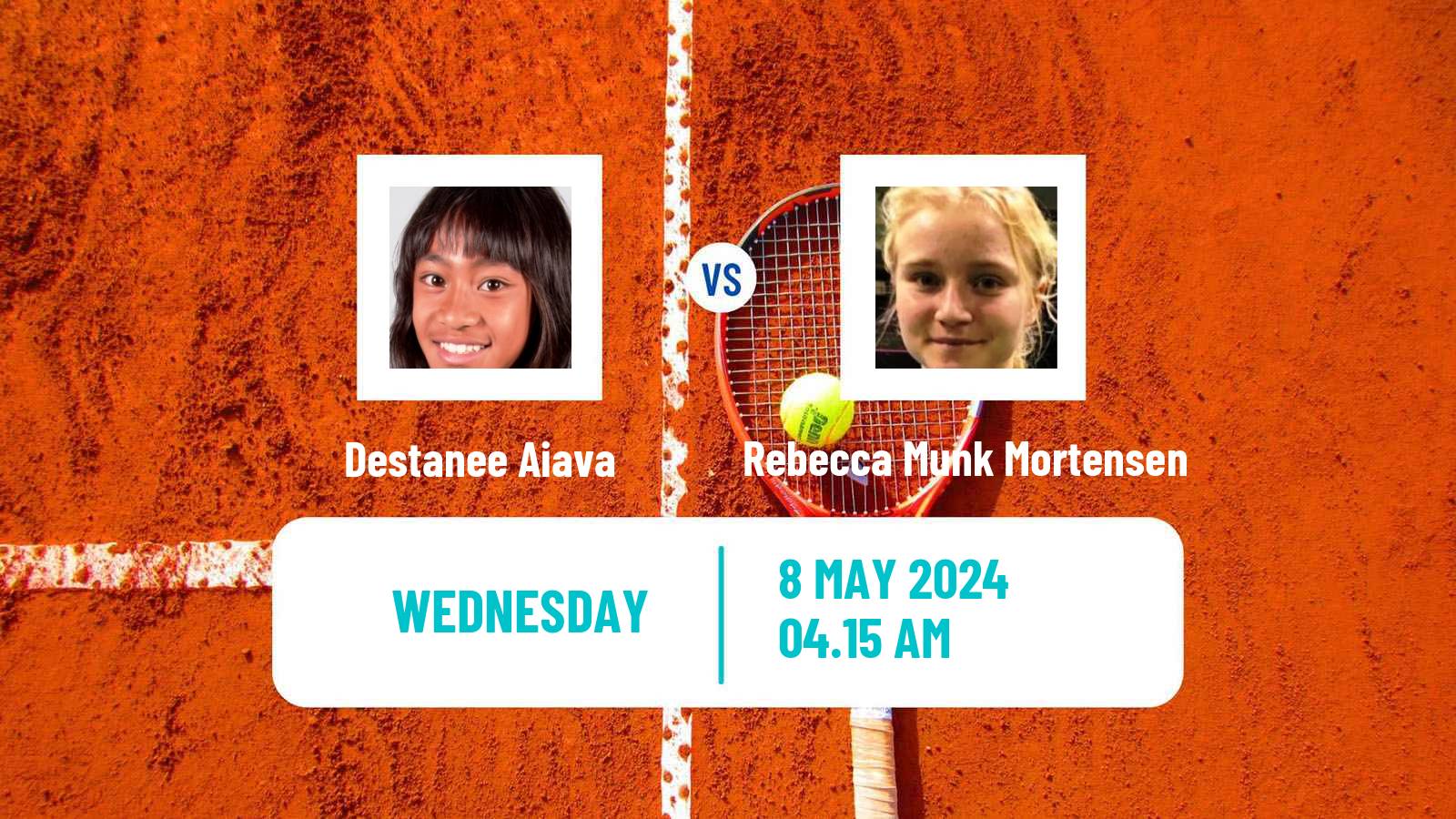Tennis ITF W35 Bastad Women Destanee Aiava - Rebecca Munk Mortensen