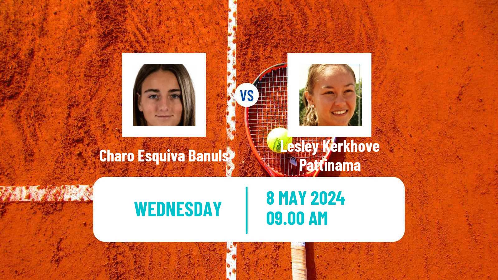 Tennis ITF W35 Platja D Aro Women Charo Esquiva Banuls - Lesley Kerkhove Pattinama