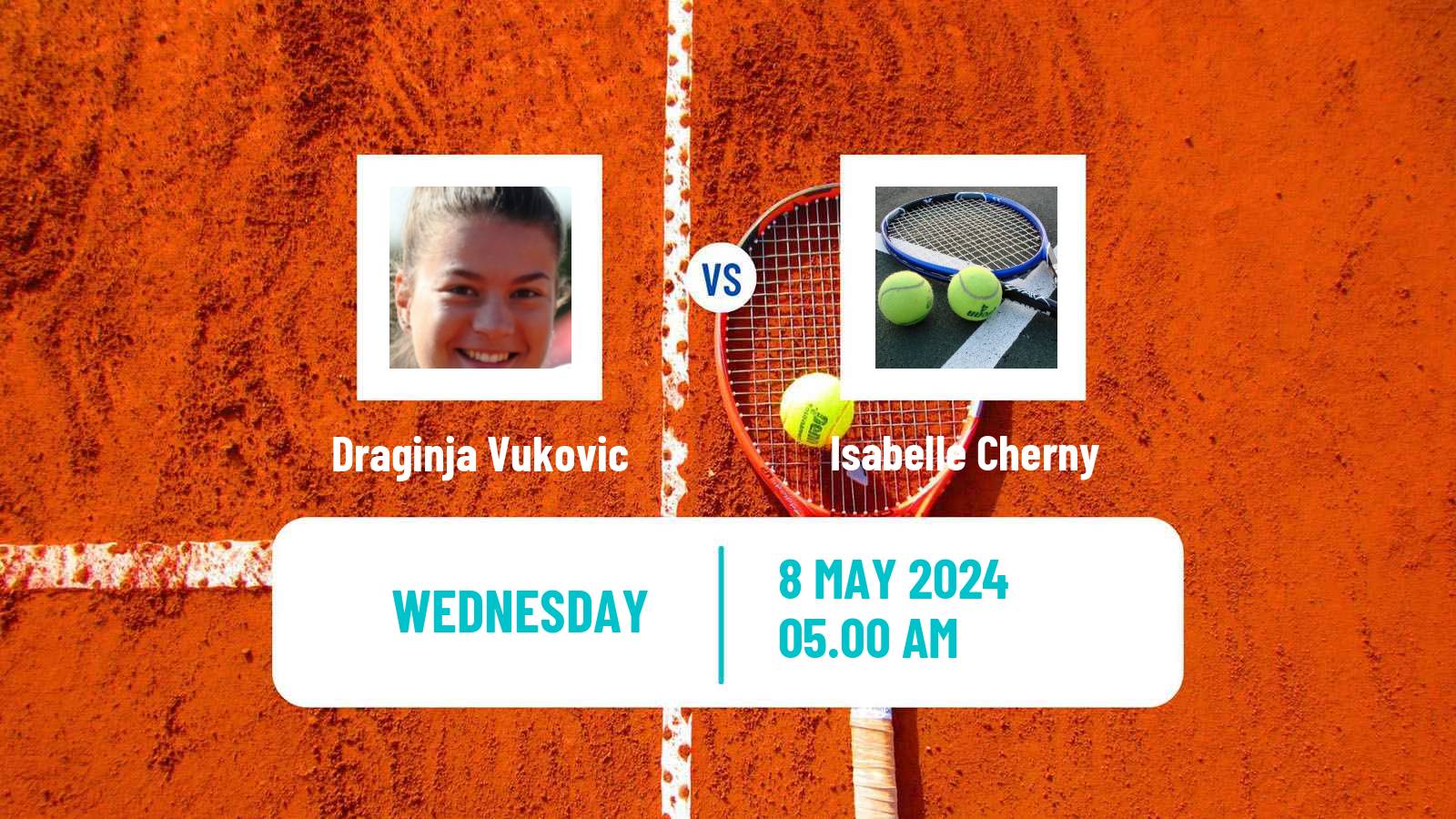 Tennis ITF W15 Kursumlijska Banja 4 Women Draginja Vukovic - Isabelle Cherny