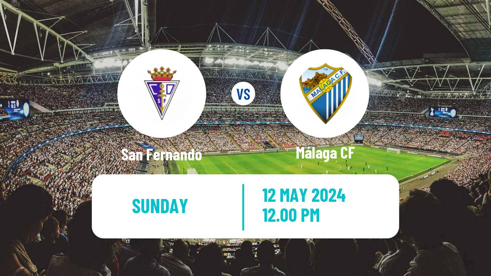 Soccer Spanish Primera RFEF Group 2 San Fernando - Málaga