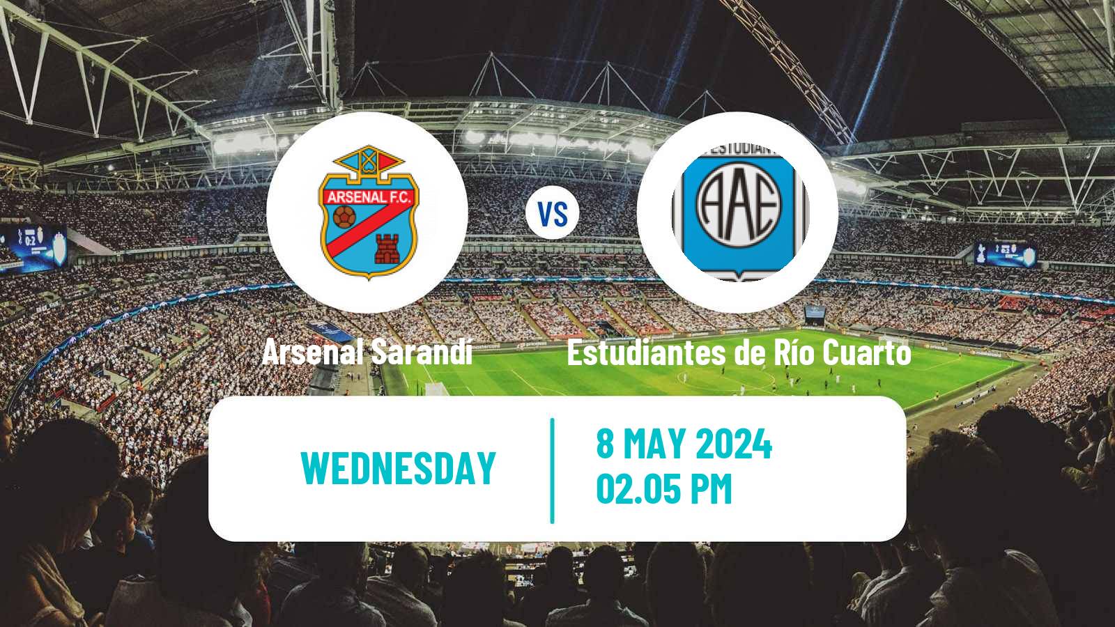 Soccer Copa Argentina Arsenal Sarandí - Estudiantes de Río Cuarto