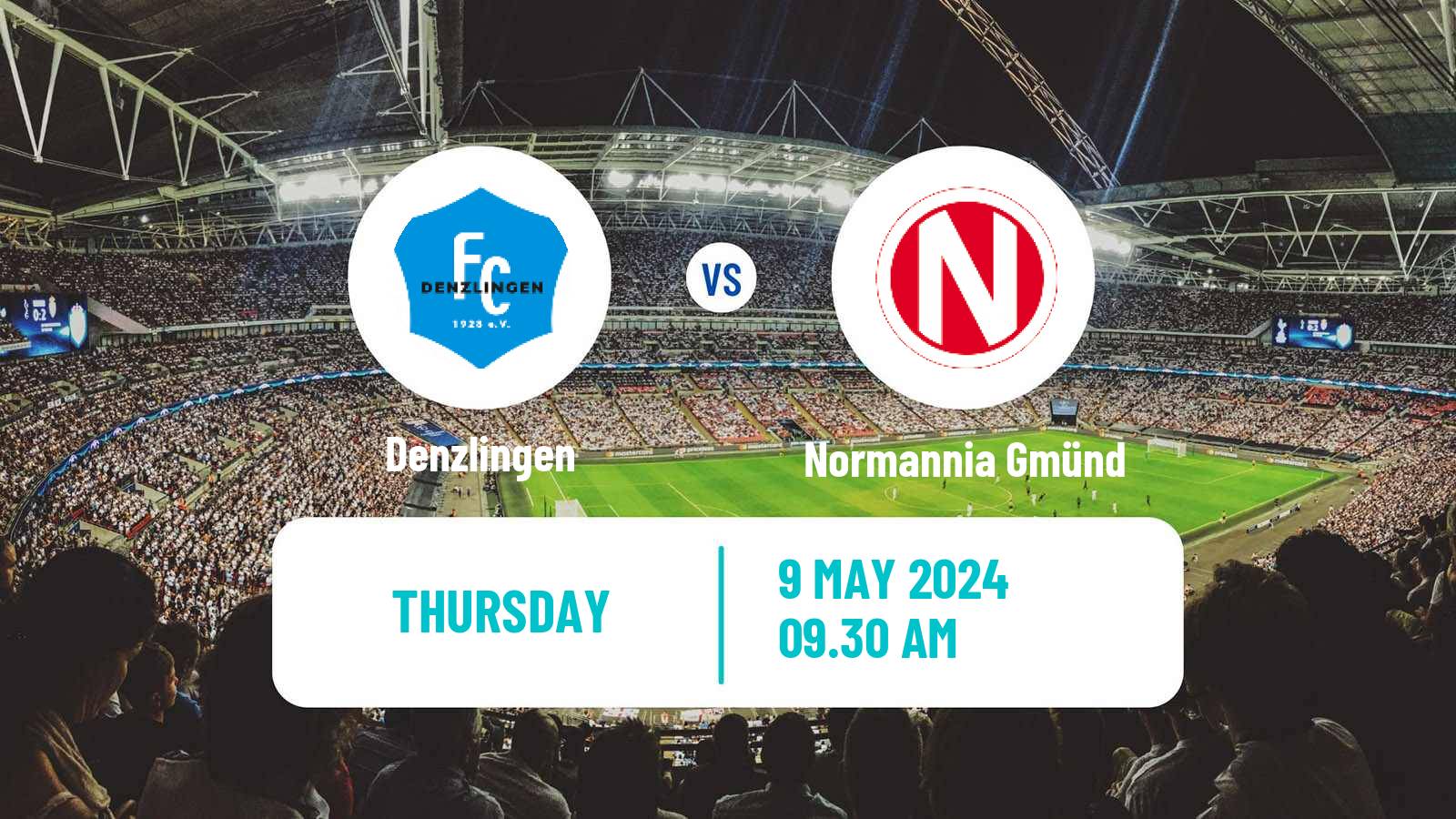 Soccer German Oberliga Baden-Württemberg Denzlingen - Normannia Gmünd