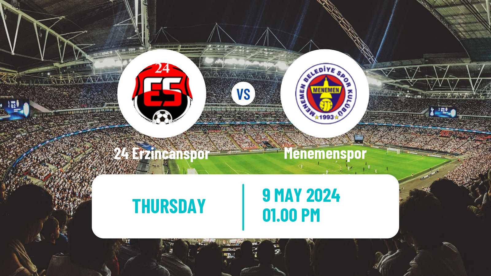 Soccer Turkish Second League White Group 24 Erzincanspor - Menemenspor