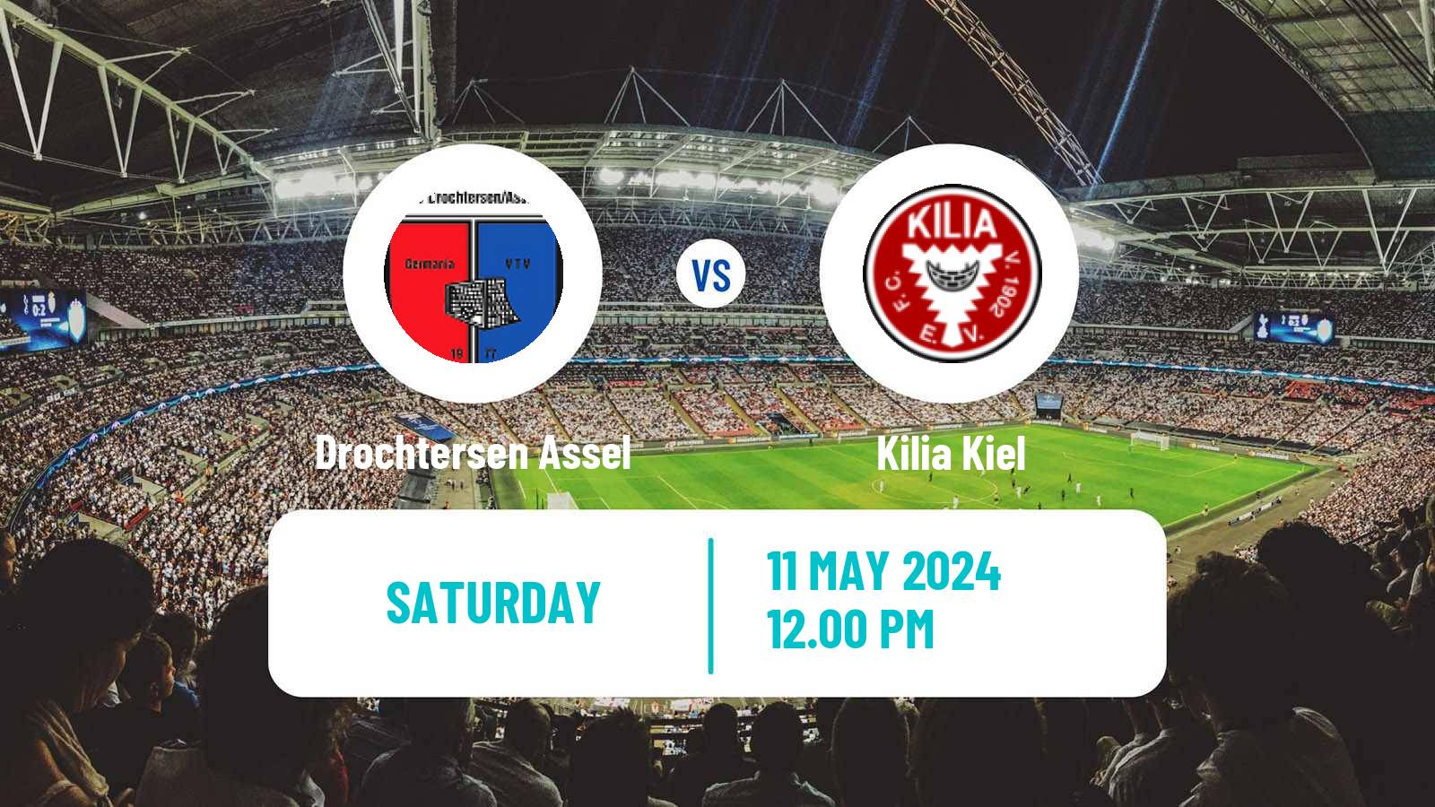 Soccer German Regionalliga North Drochtersen Assel - Kilia Kiel