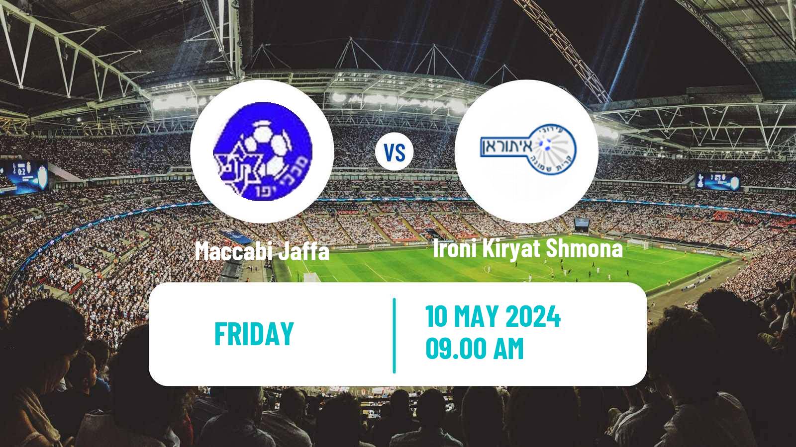 Soccer Israeli Liga Leumit Maccabi Jaffa - Ironi Kiryat Shmona
