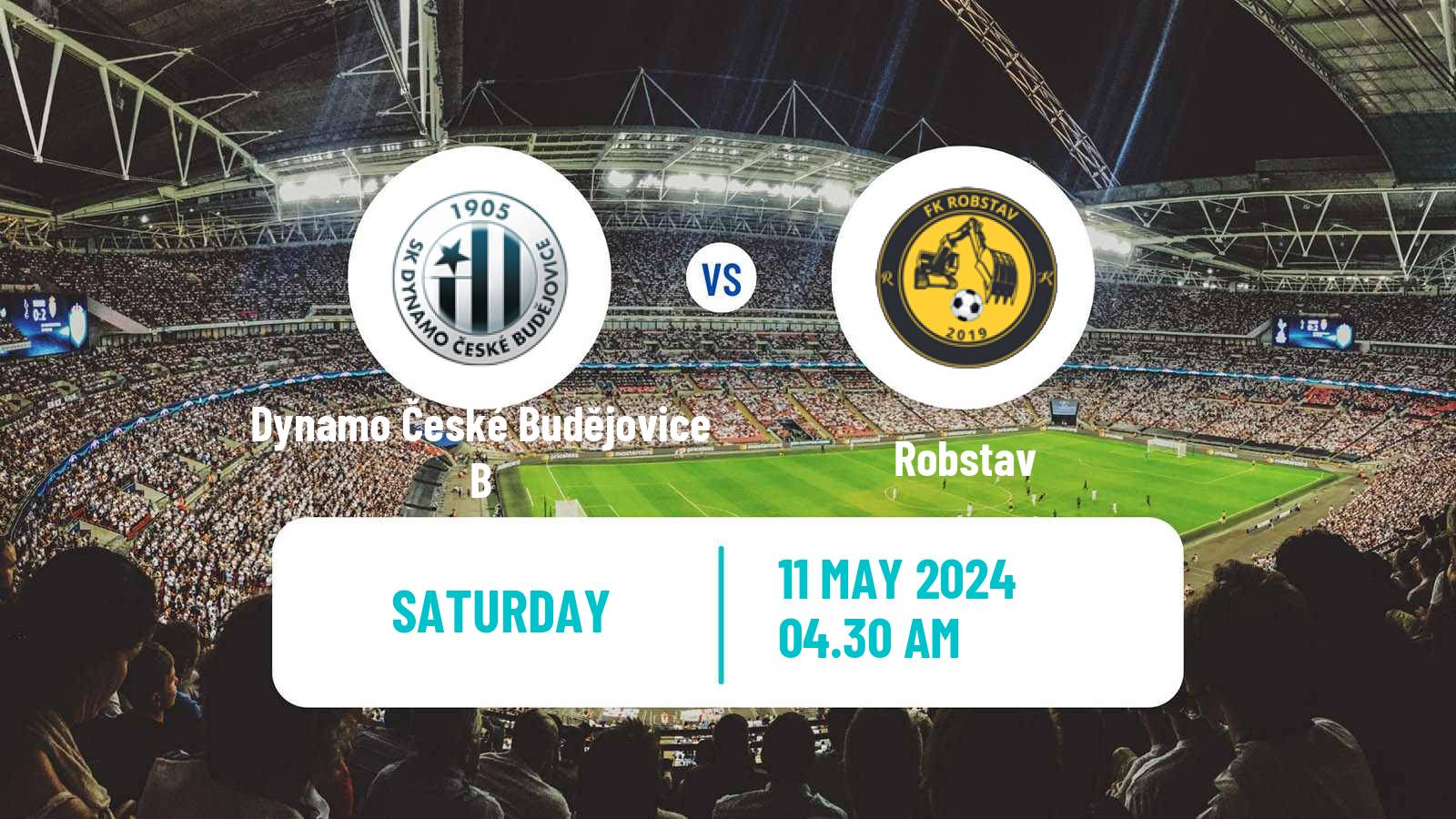 Soccer Czech CFL Group A Dynamo České Budějovice B - Robstav