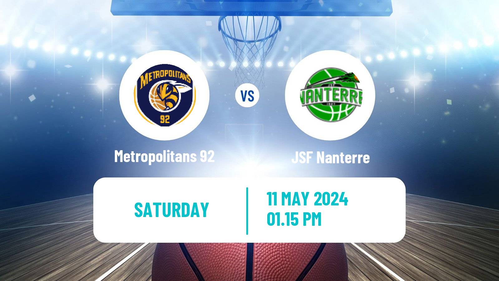 Basketball French LNB Metropolitans 92 - Nanterre