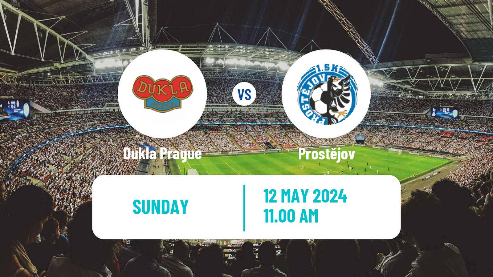 Soccer Czech Division 2 Dukla Prague - Prostějov