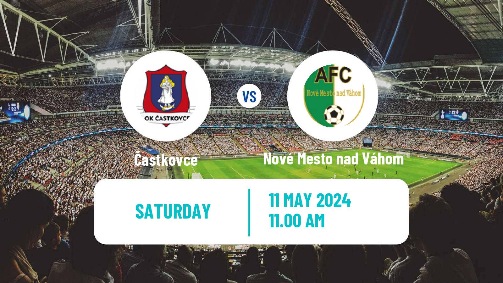 Soccer Slovak 3 Liga West Častkovce - Nové Mesto nad Váhom