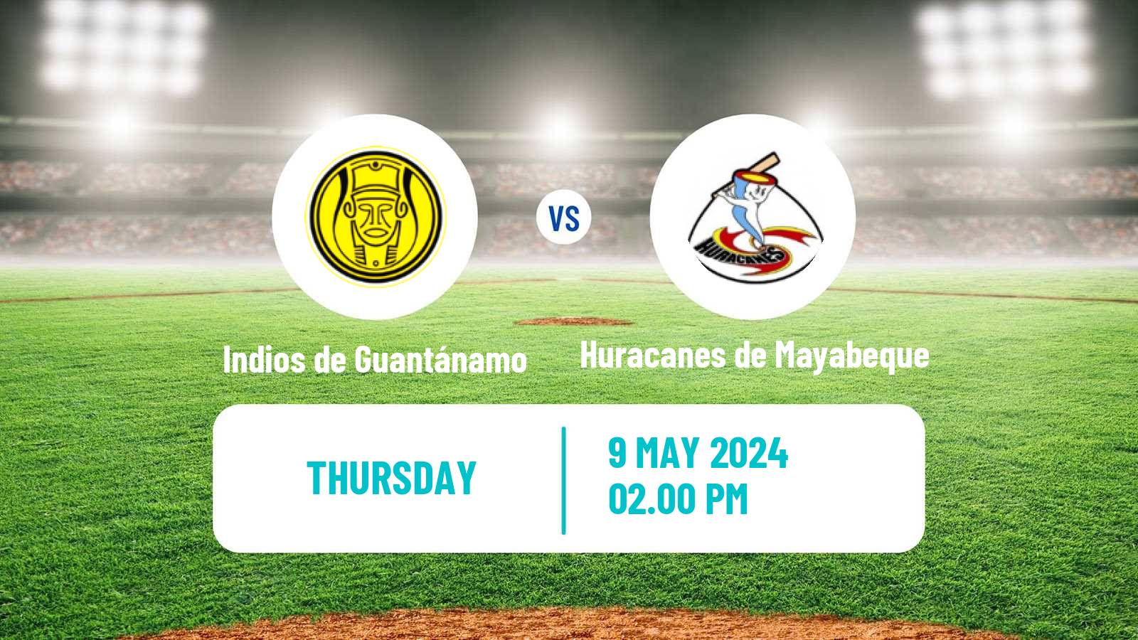 Baseball Cuba Serie Nacional Baseball Indios de Guantánamo - Huracanes de Mayabeque