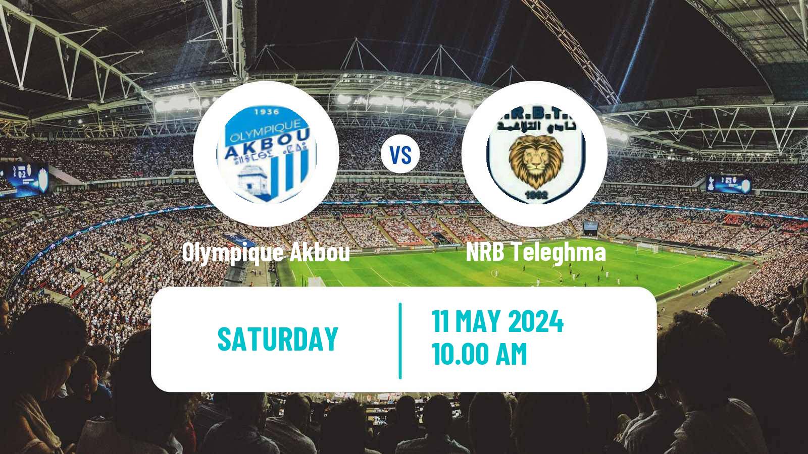 Soccer Algerian Ligue 2 Olympique Akbou - Teleghma