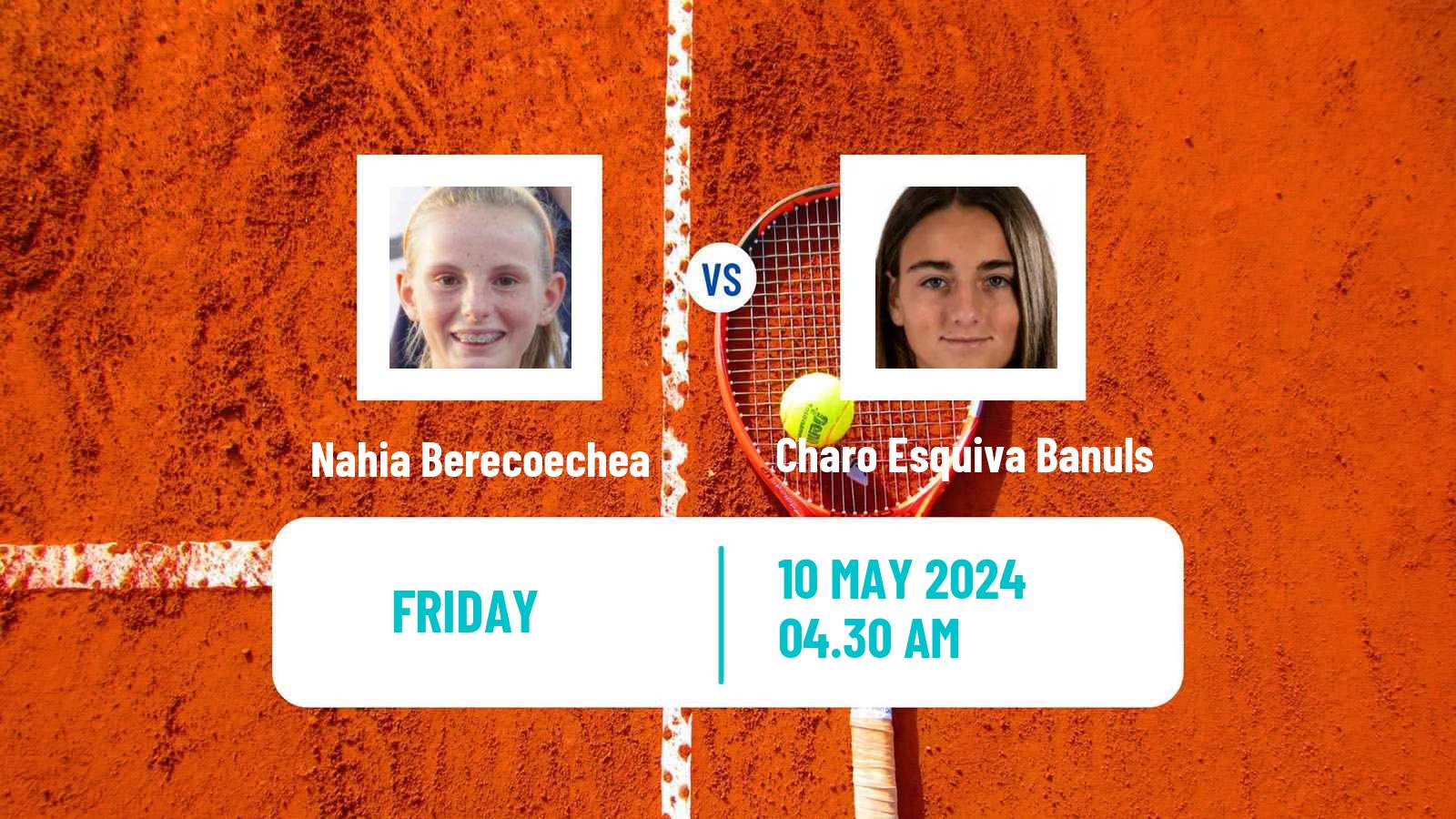 Tennis ITF W35 Platja D Aro Women Nahia Berecoechea - Charo Esquiva Banuls