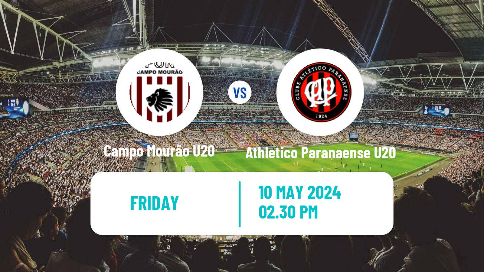 Soccer Brazilian Paranaense U20 Campo Mourão U20 - Athletico Paranaense U20