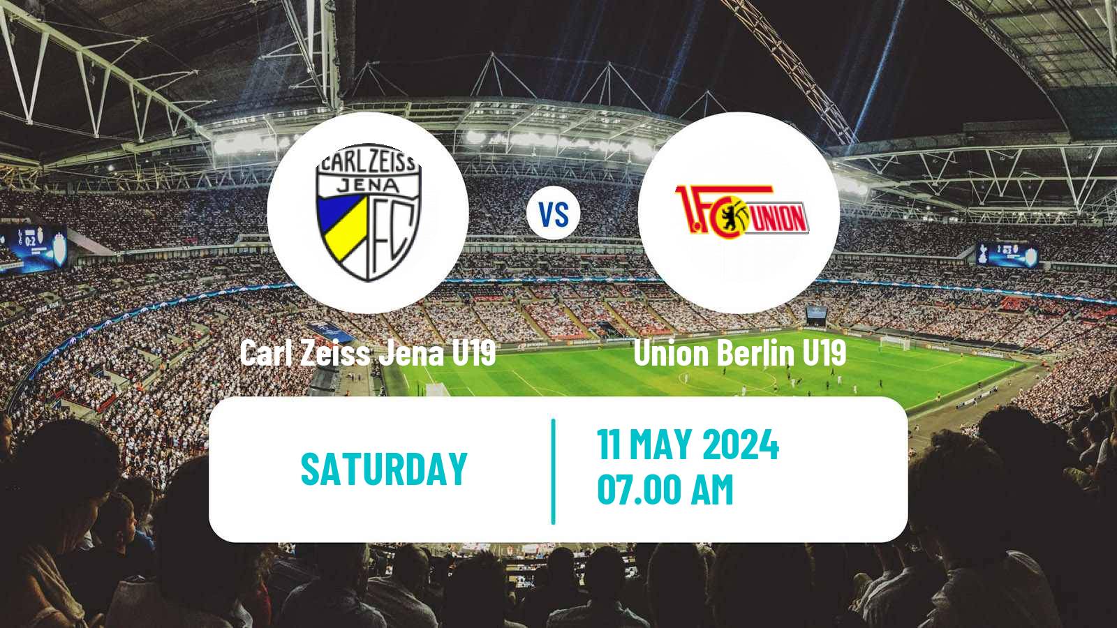 Soccer German Junioren Bundesliga North Carl Zeiss Jena U19 - Union Berlin U19