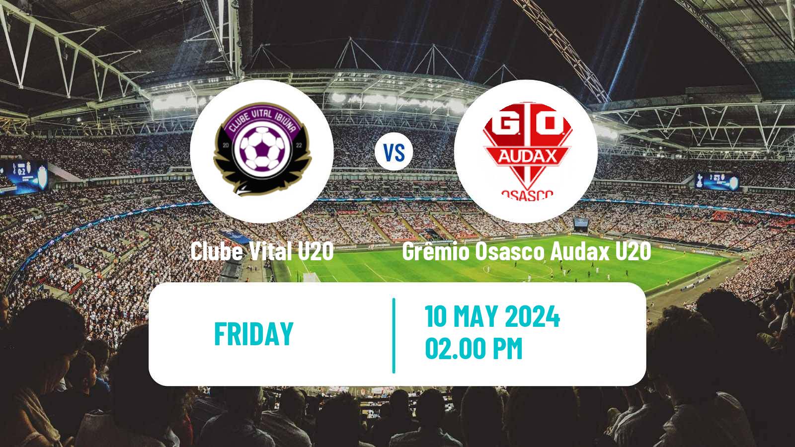 Soccer Brazilian Paulista U20 Clube Vital U20 - Grêmio Osasco Audax U20