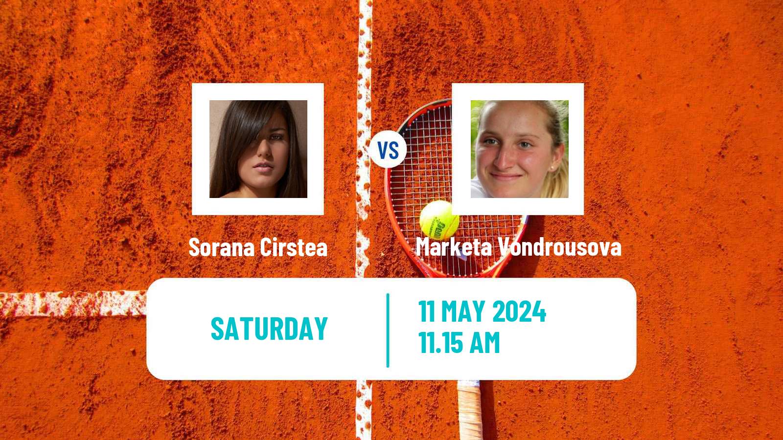 Tennis WTA Roma Sorana Cirstea - Marketa Vondrousova