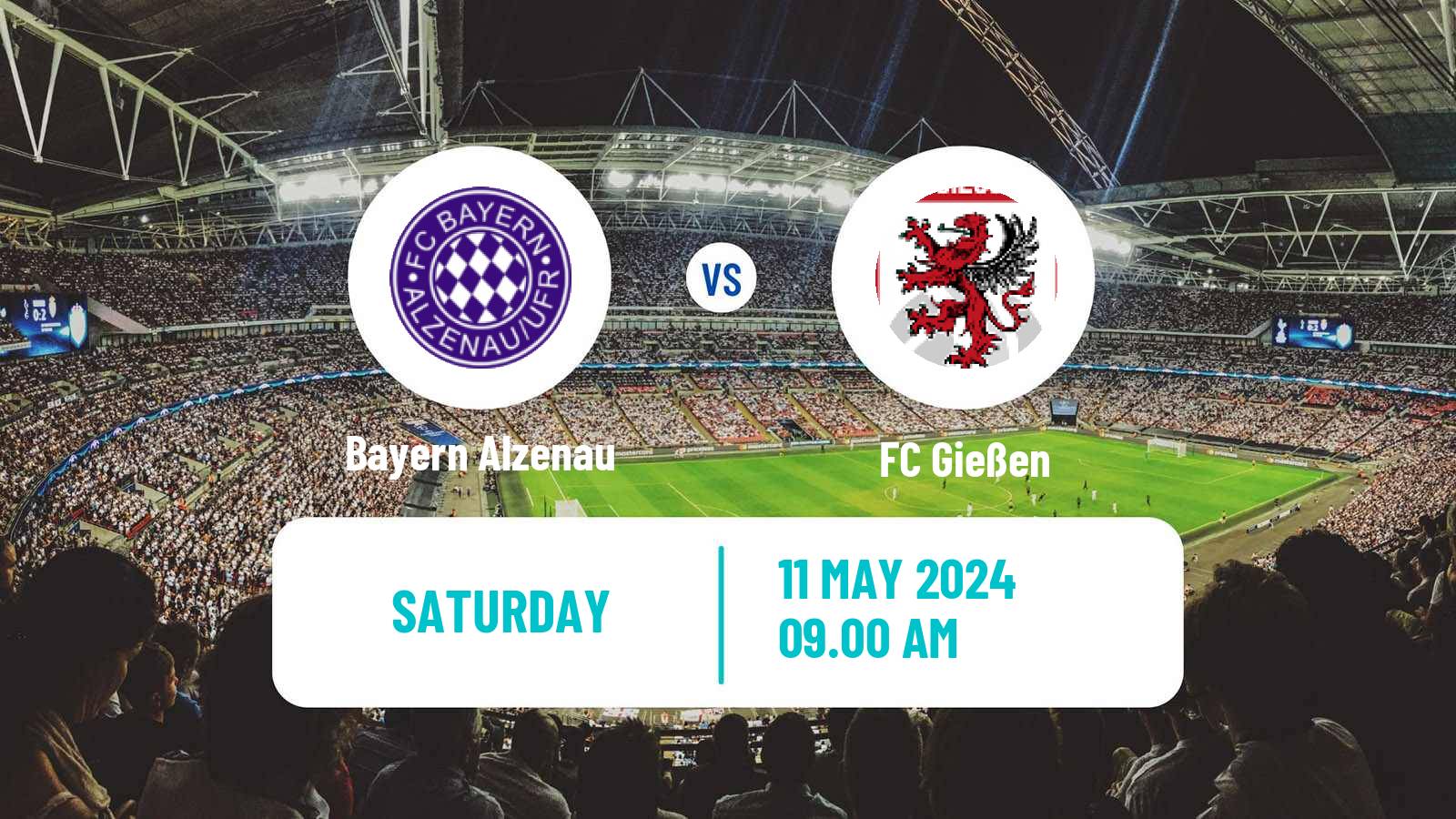 Soccer German Oberliga Hessen Bayern Alzenau - Gießen