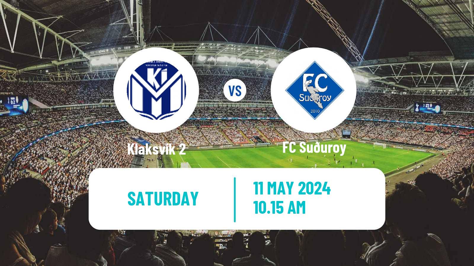Soccer Faroe Islands 1 Deild Klaksvík 2 - Suðuroy