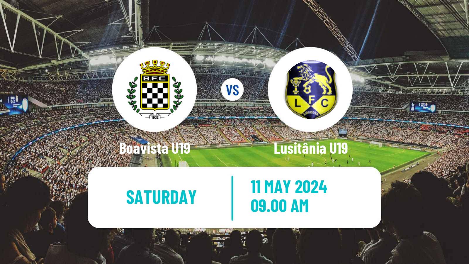 Soccer Portuguese Campeonato Nacional U19 Boavista U19 - Lusitânia U19