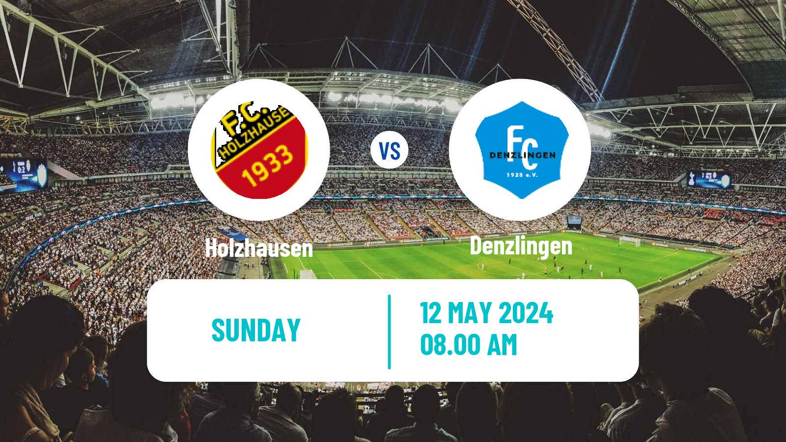 Soccer German Oberliga Baden-Württemberg Holzhausen - Denzlingen