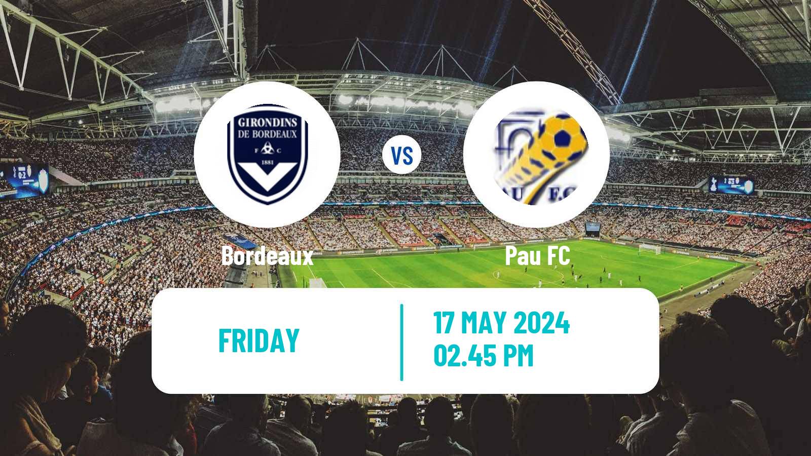 Soccer French Ligue 2 Bordeaux - Pau