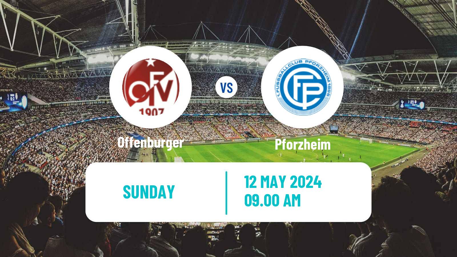 Football German Oberliga Baden-Württemberg Offenburger - Pforzheim