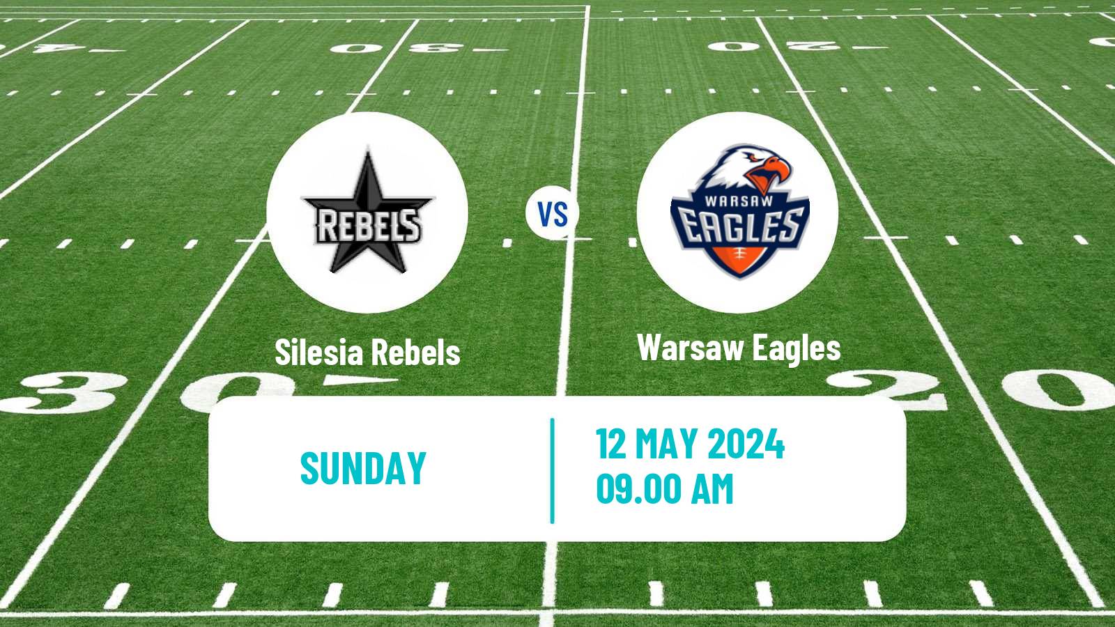 American football Polish PFL 1 Silesia Rebels - Warsaw Eagles