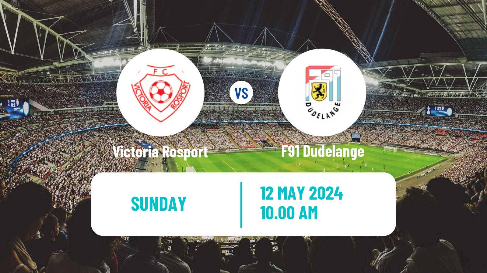 Soccer Luxembourg National Division Victoria Rosport - F91 Dudelange