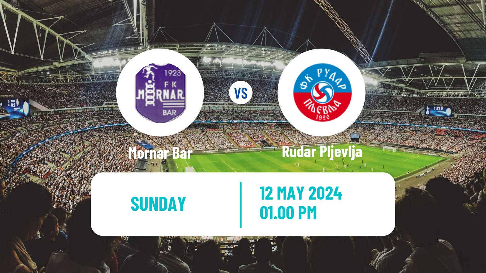 Soccer Montenegrin First League Mornar Bar - Rudar Pljevlja