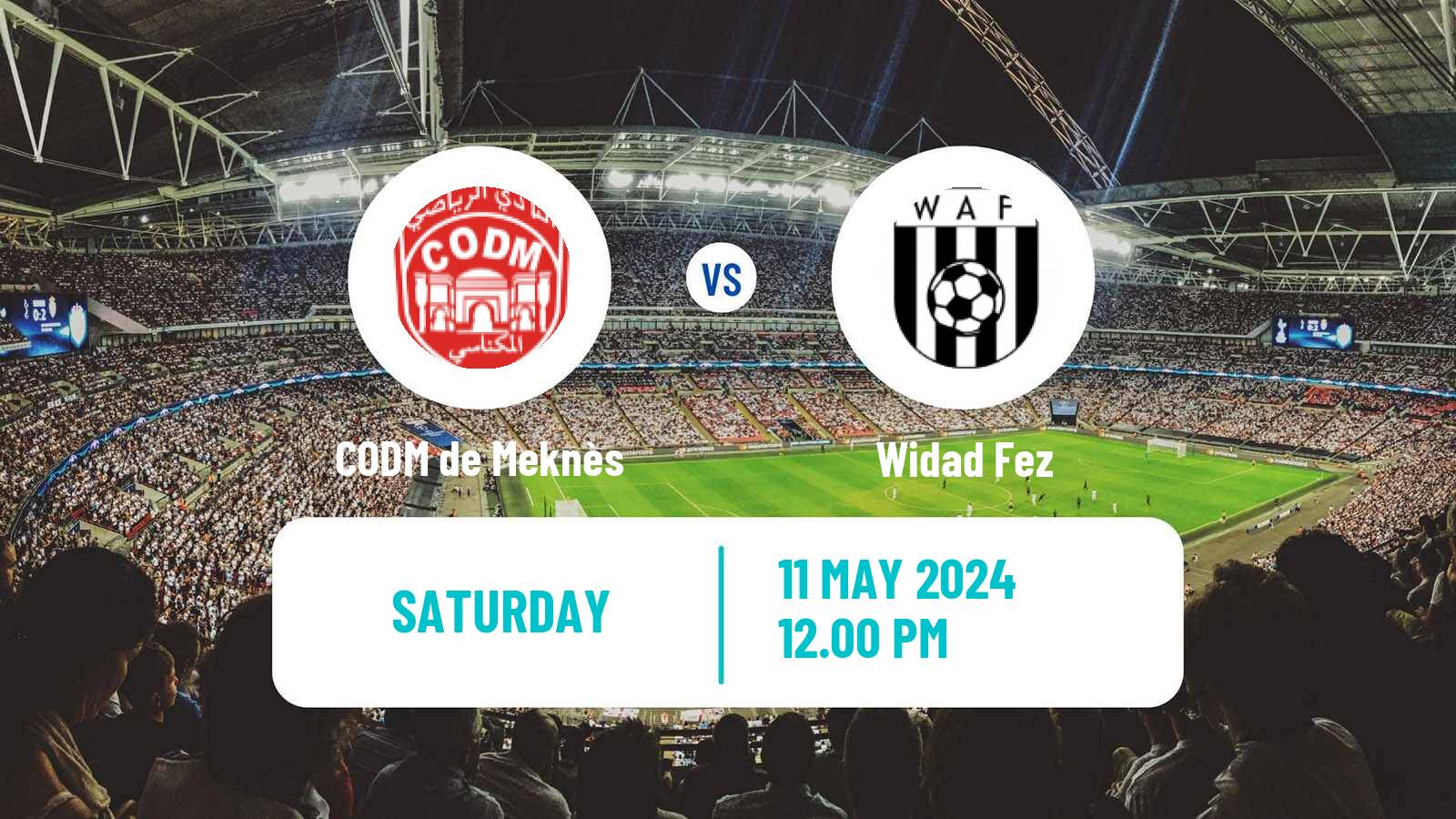 Soccer Moroccan Botola 2 CODM de Meknès - Widad Fez