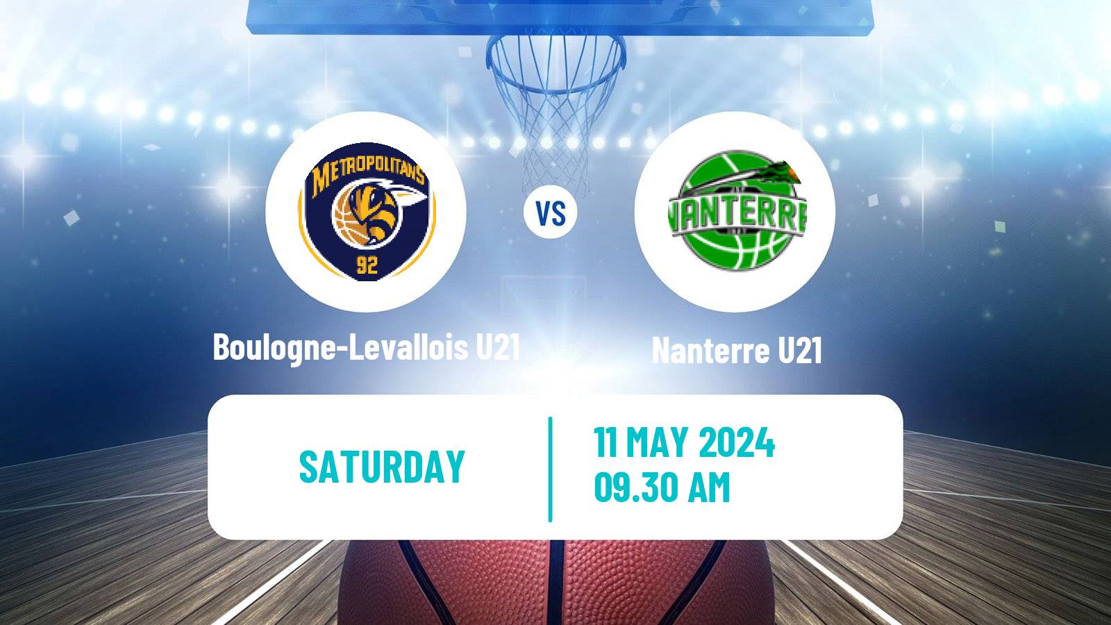 Basketball French Espoirs U21 Basketball Boulogne-Levallois U21 - Nanterre U21