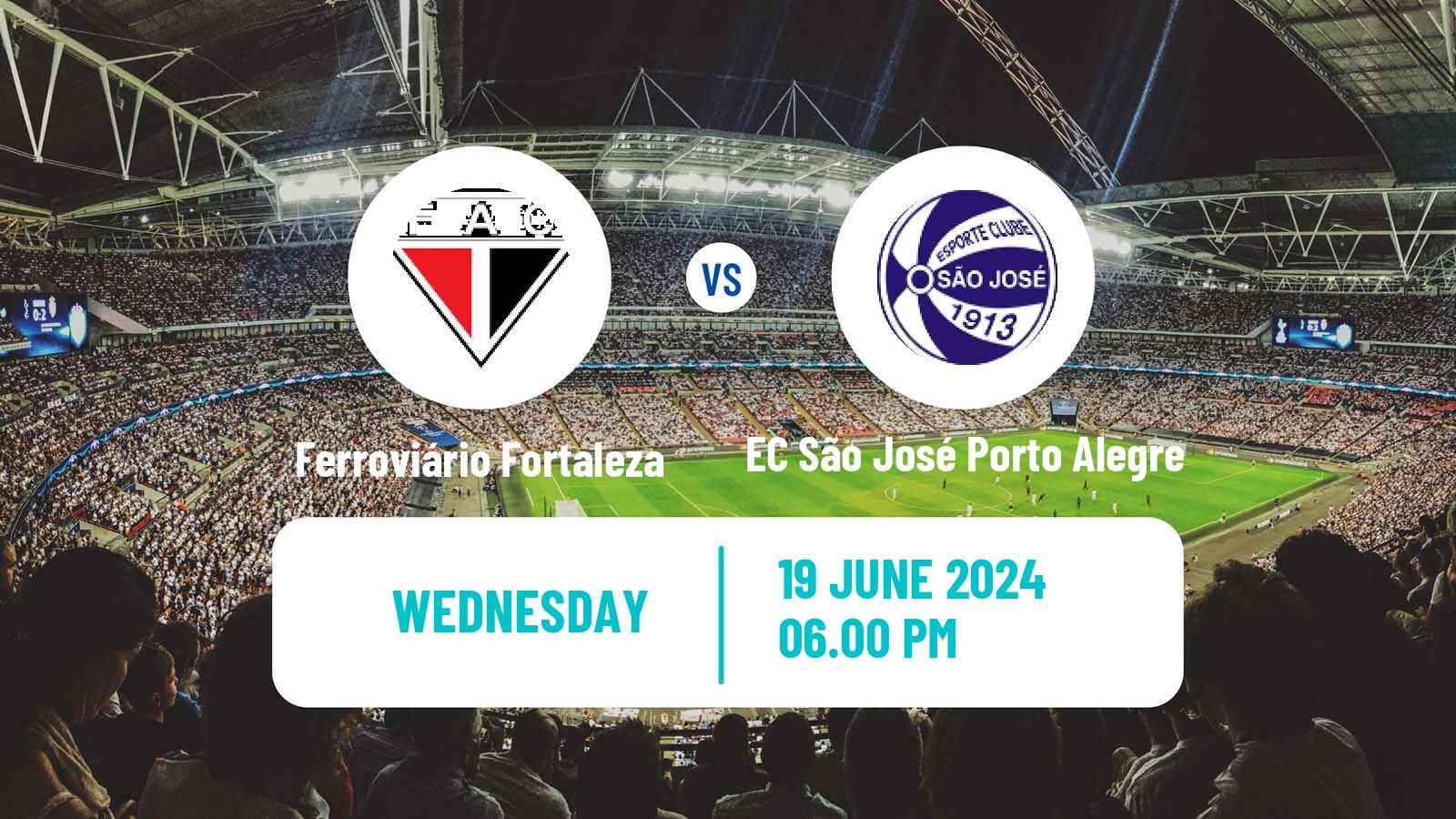Soccer Brazilian Serie C Ferroviário Fortaleza - EC São José Porto Alegre