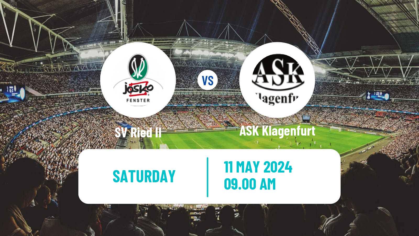 Soccer Austrian Regionalliga Central Ried II - ASK Klagenfurt