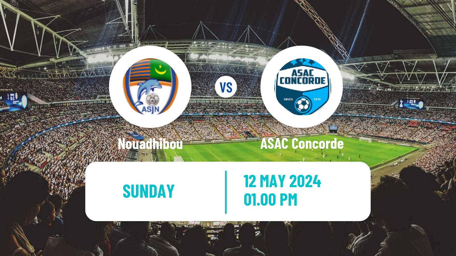 Soccer Mauritania Ligue 1 Nouadhibou - ASAC Concorde