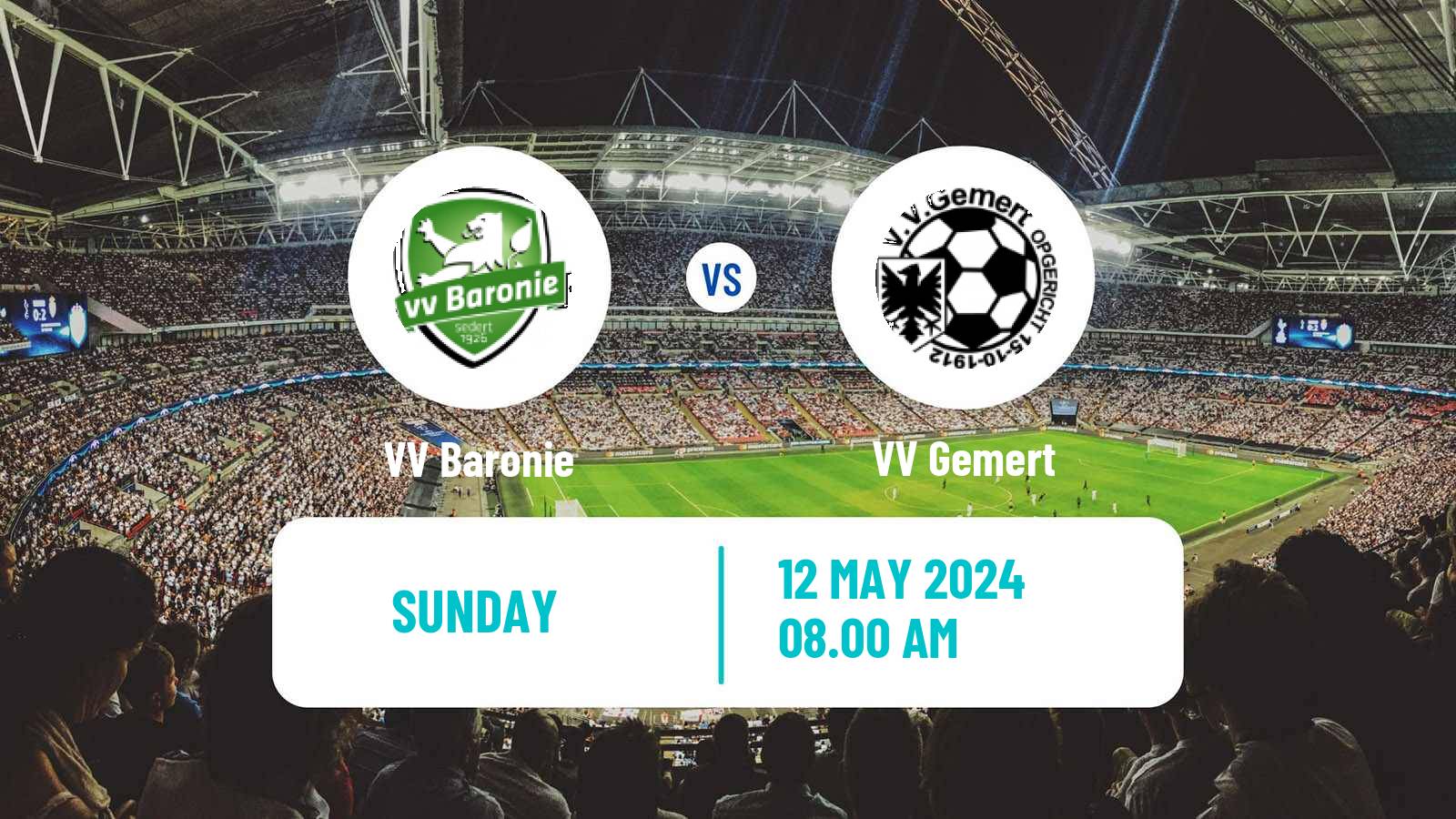 Soccer Dutch Derde Divisie Baronie - Gemert