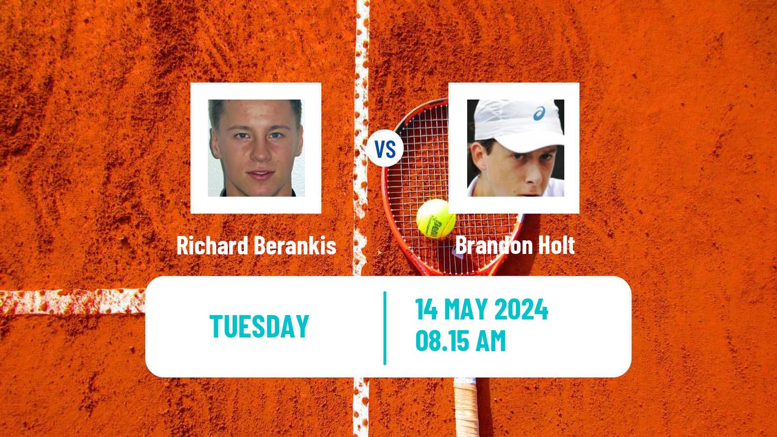 Tennis Taipei Challenger Men Richard Berankis - Brandon Holt
