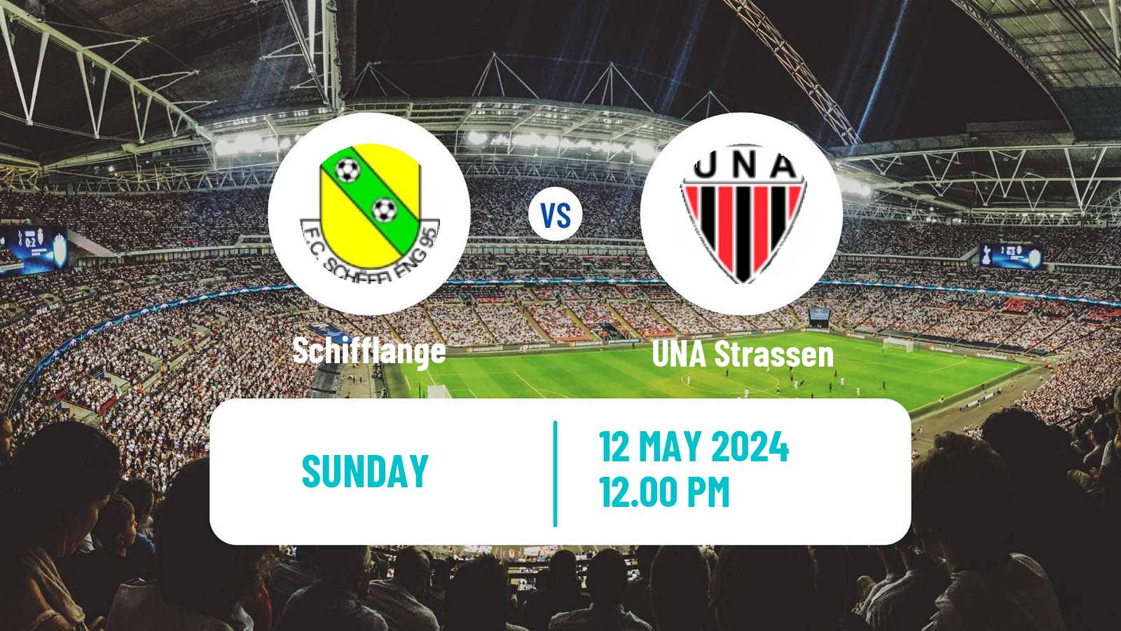 Soccer Luxembourg National Division Schifflange - UNA Strassen