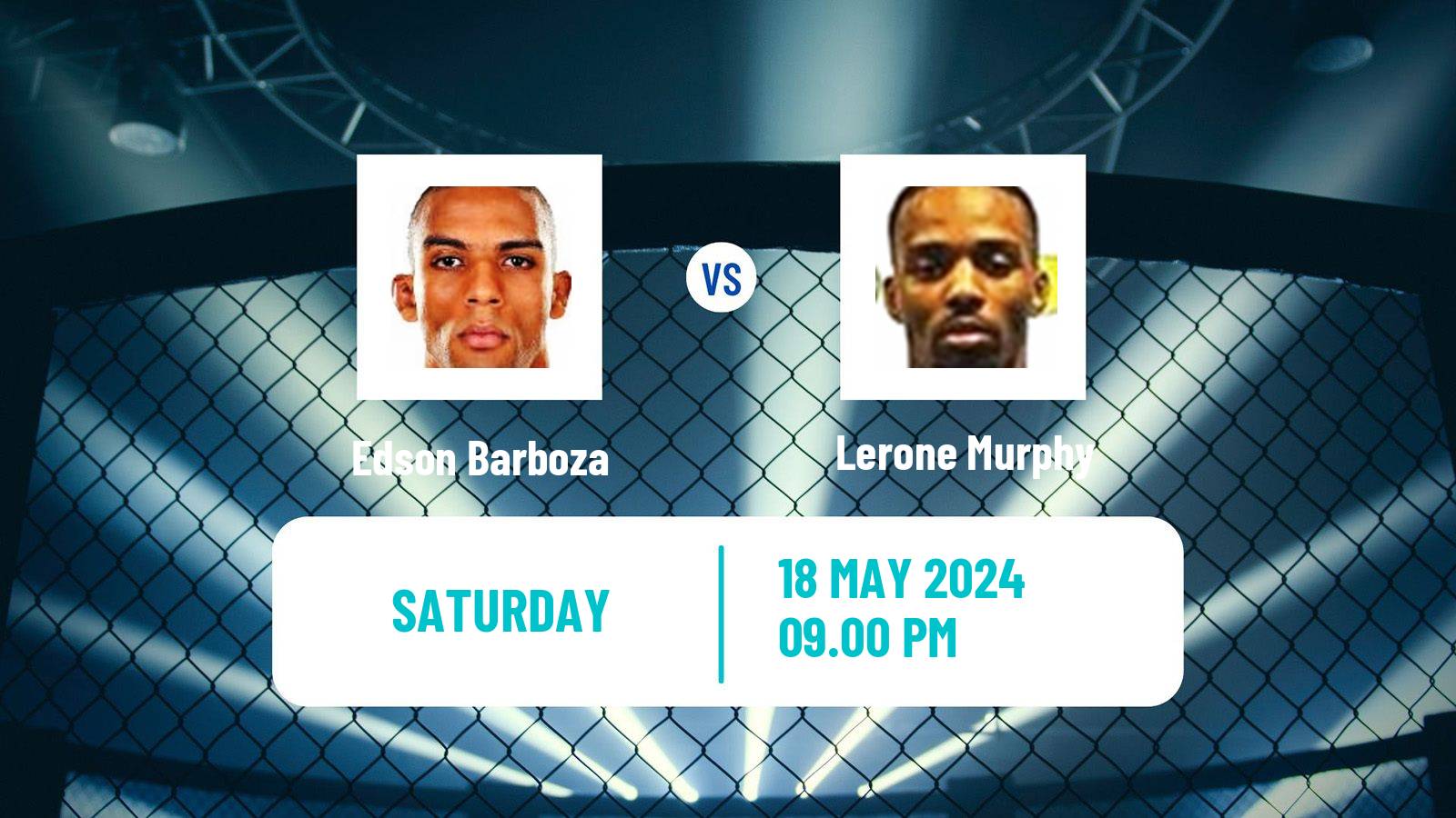 MMA Featherweight UFC Men Edson Barboza - Lerone Murphy