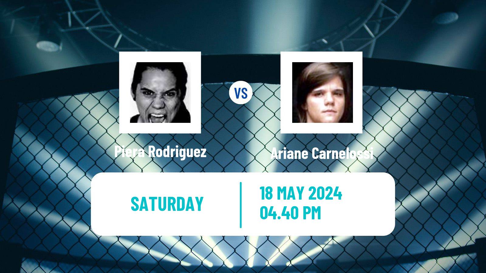 MMA Strawweight UFC Women Piera Rodriguez - Ariane Carnelossi