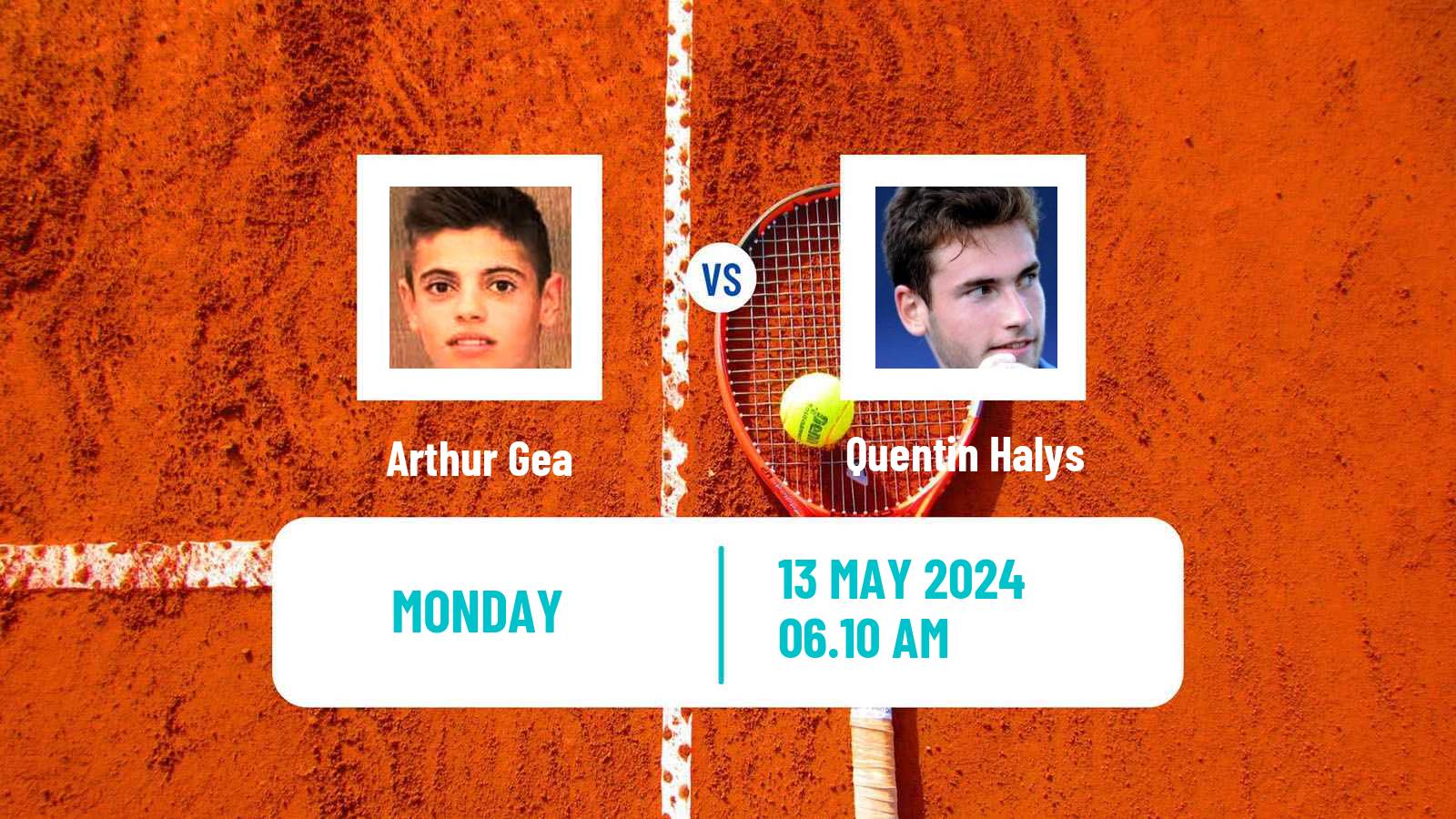 Tennis Bordeaux Challenger Men Arthur Gea - Quentin Halys