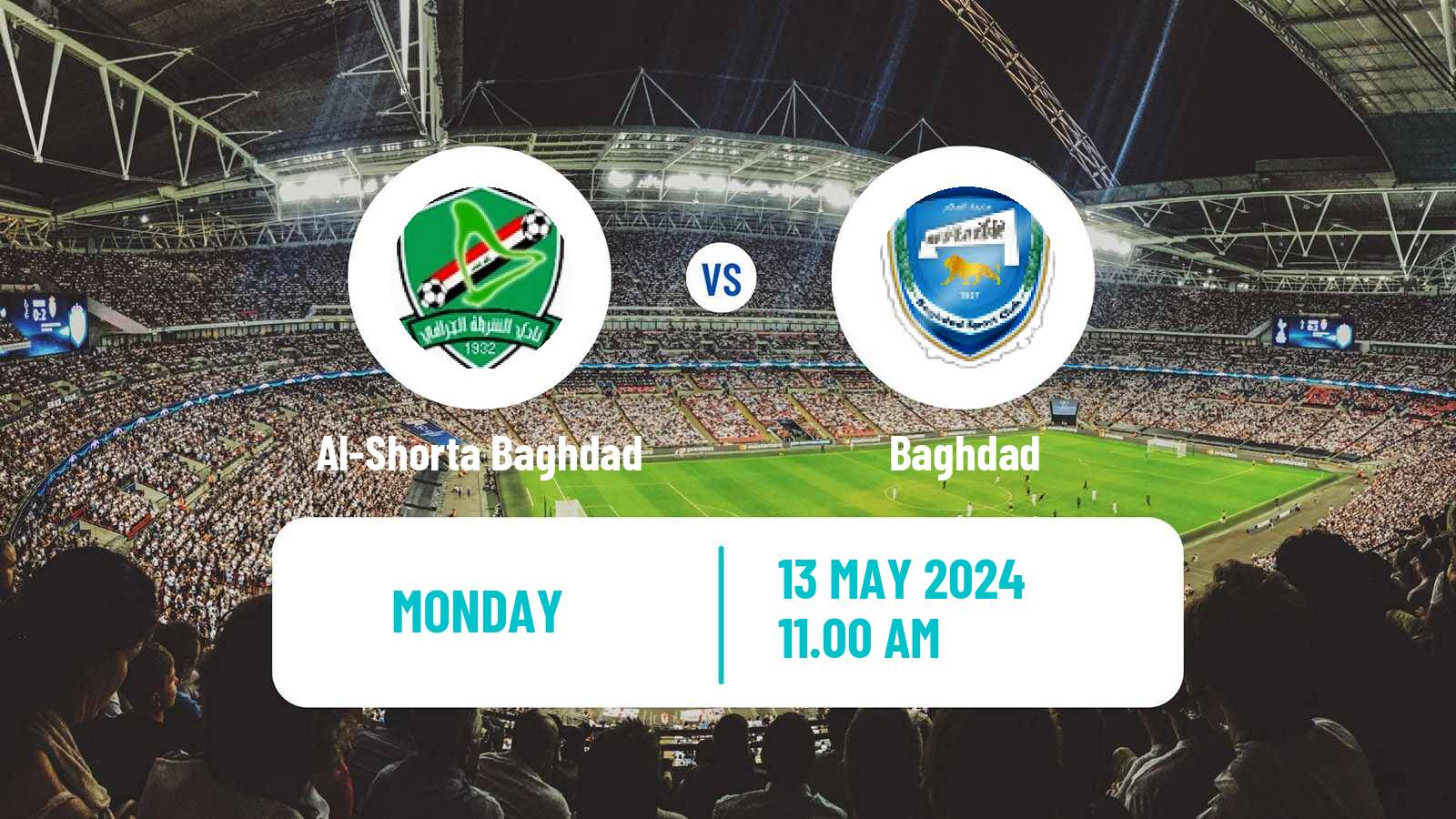Soccer Iraqi Premier League Al-Shorta Baghdad - Amanat Baghdad