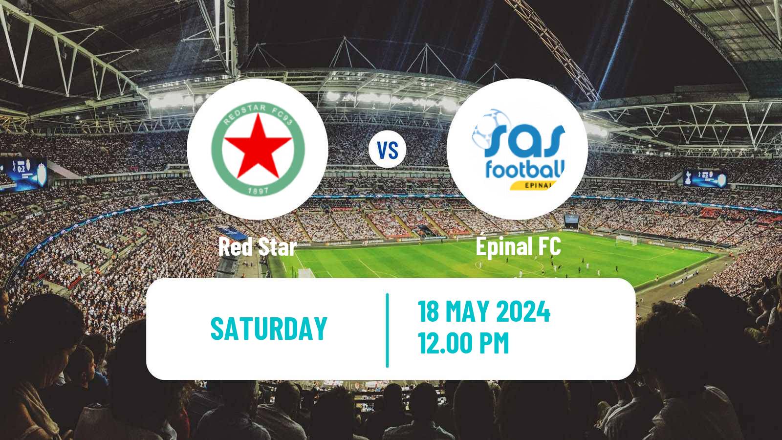 Soccer French National League Red Star - Épinal