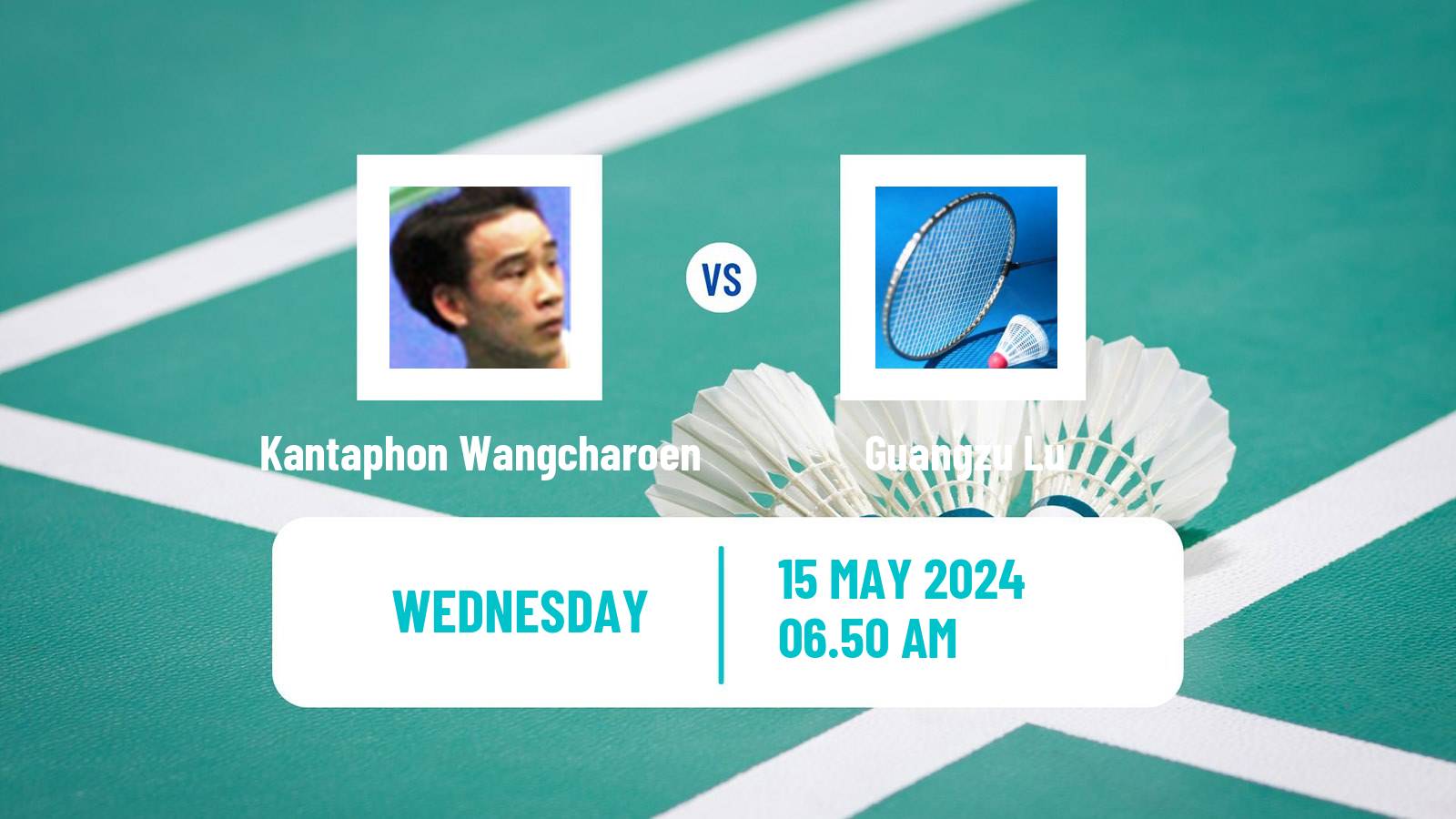 Badminton BWF World Tour Thailand Open Men Kantaphon Wangcharoen - Guangzu Lu