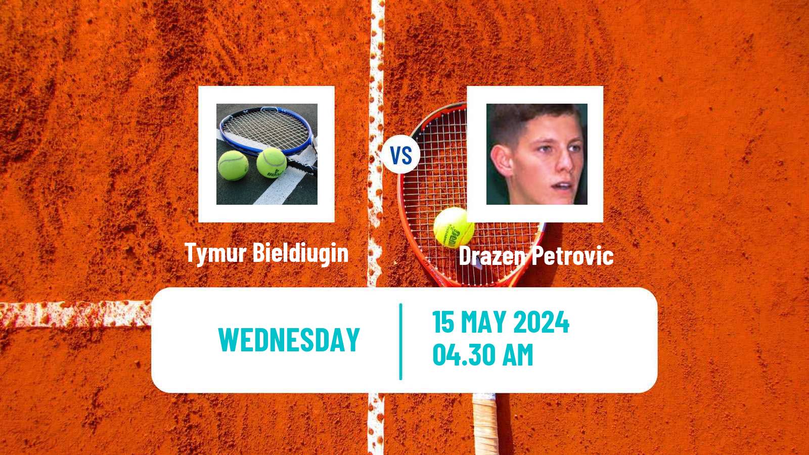 Tennis ITF M15 Prijedor Men Tymur Bieldiugin - Drazen Petrovic