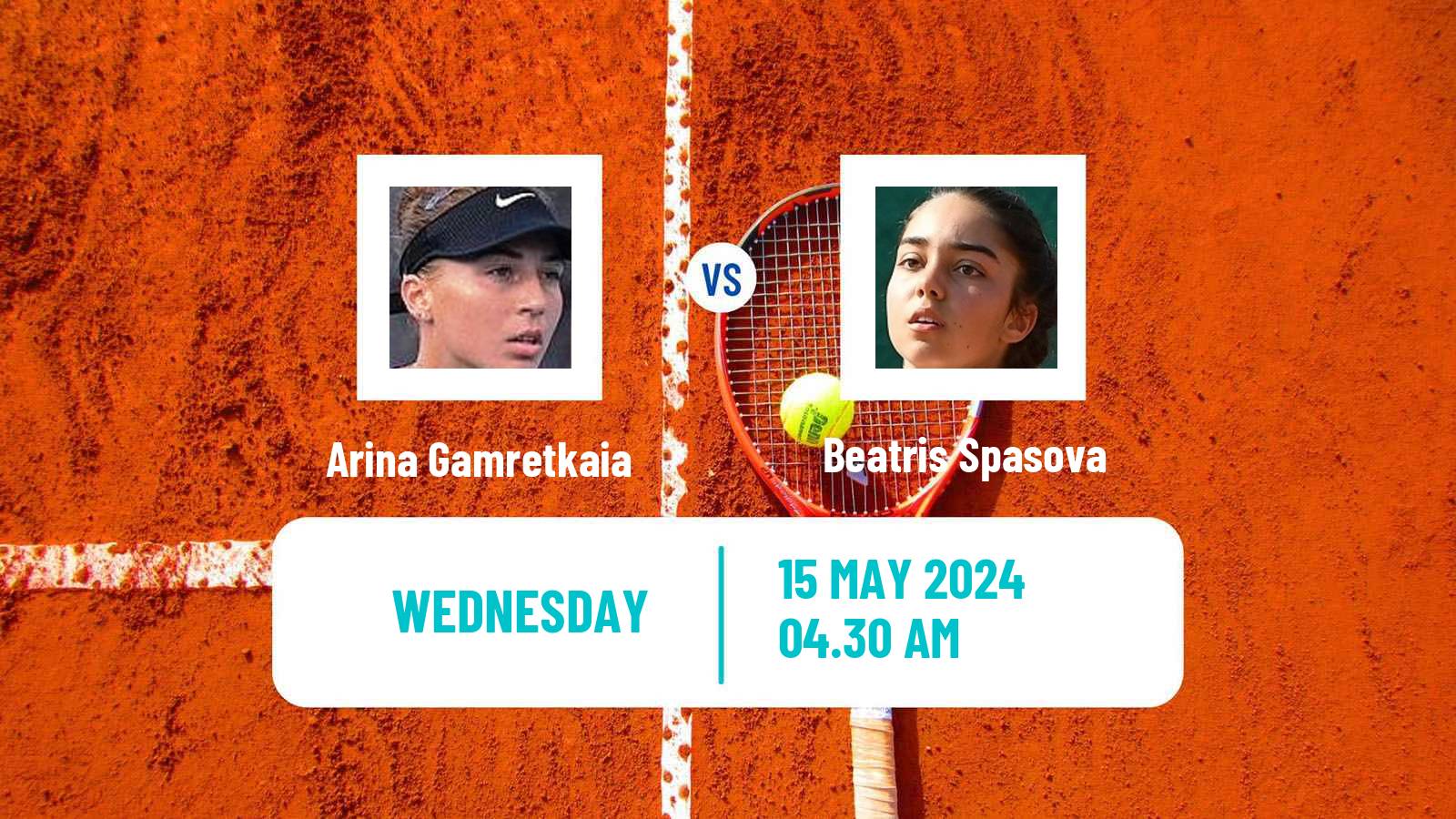 Tennis ITF W15 Kursumlijska Banja 5 Women Arina Gamretkaia - Beatris Spasova